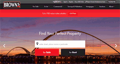 Desktop Screenshot of brownsestateagency.co.uk