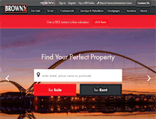Tablet Screenshot of brownsestateagency.co.uk